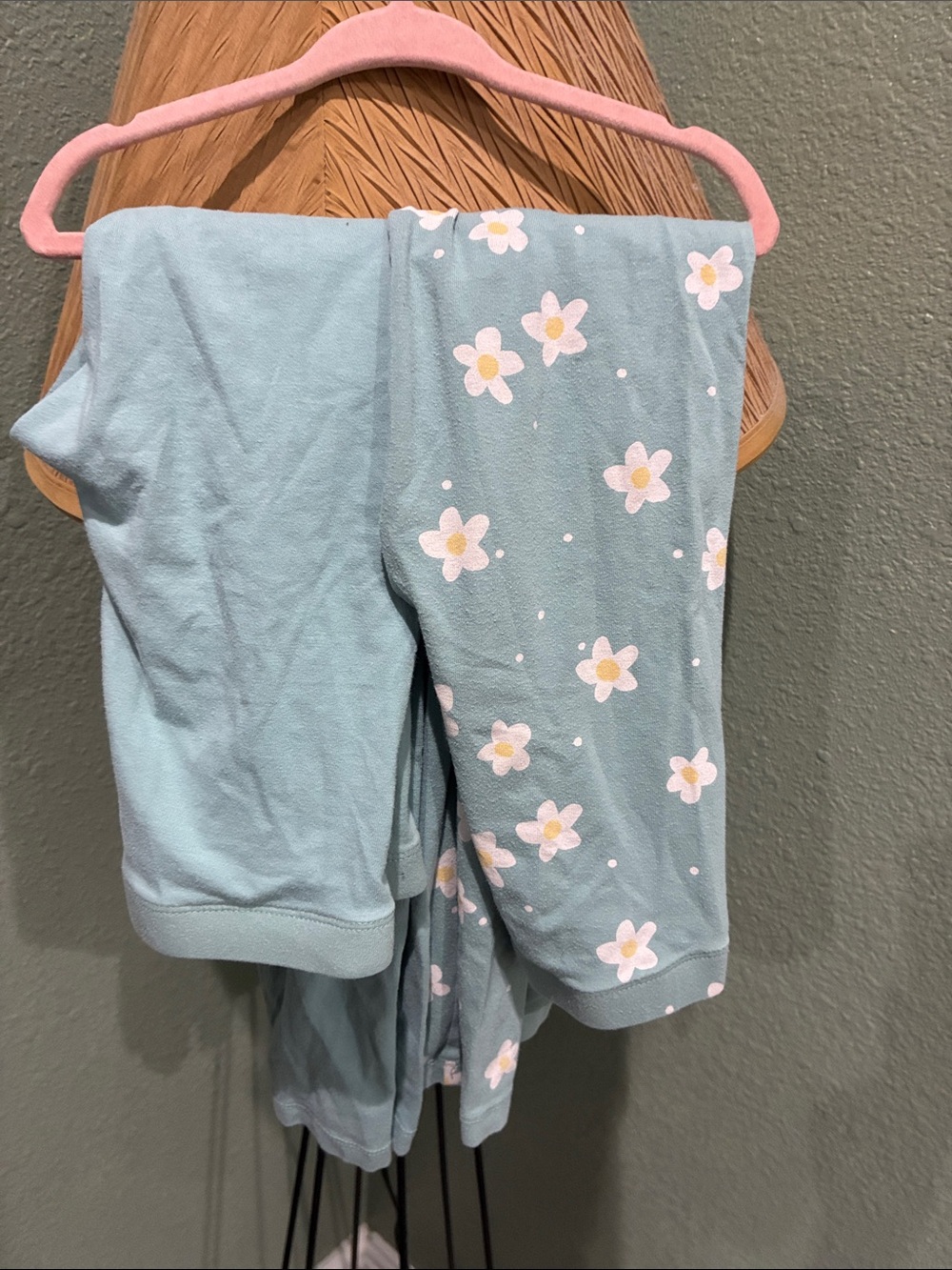 wonder nation Light Blue Floral Leggings—Lot of 2